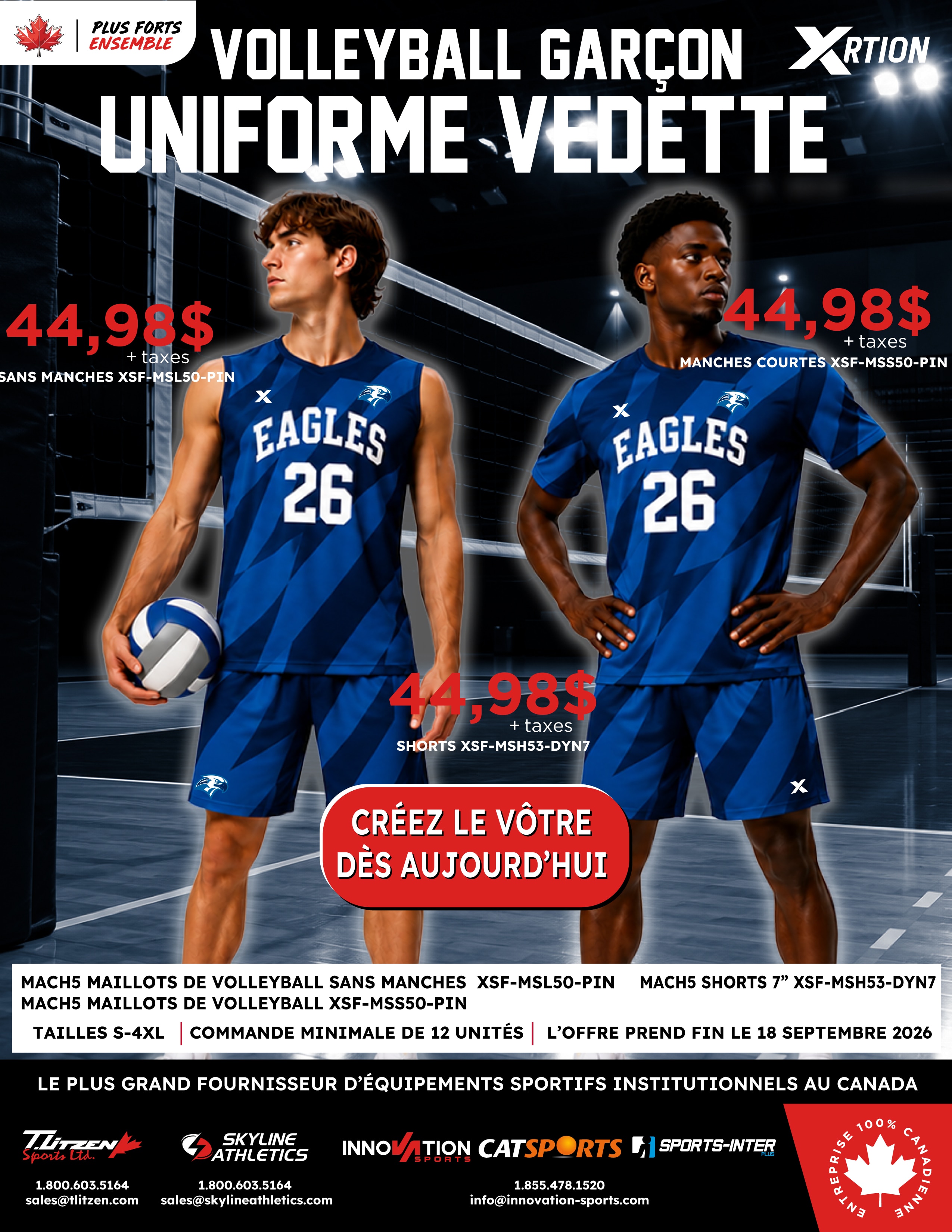 Men's Volleyball Uniform Feature